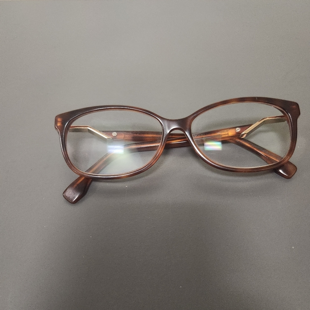 Vintage FENDI Glasses Brown and gold